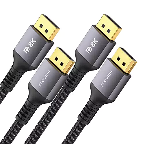 DisplayPort Kabel 1.4 240Hz 1.2M/4FT DP1.4 Unterstützung 8K@60Hz 4K@60Hz/144Hz/120Hz 5K@60Hz/120Hz 2K@165Hz/240Hz - VESA FreeSync G-Sync - HDR10