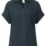 Street One Damen Poloshirt - Vintage Green