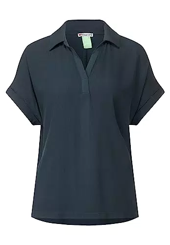 Street One Damen Poloshirt - Vintage Green