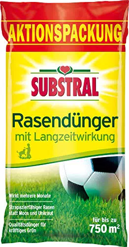 Substral Rasendünger mit Langzeitwirkung für gesundes Grün - 750 m²