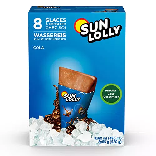 Sun Lolly Wassereis Cola - Erfrischendes Wassereis mit Cola-Geschmack