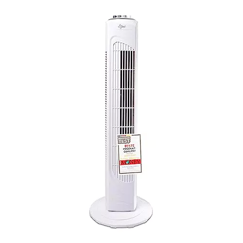 "SUNTEC Turmventilator mit Timer | Leiser Säulenventilator für Schlafzimmer und Büro"