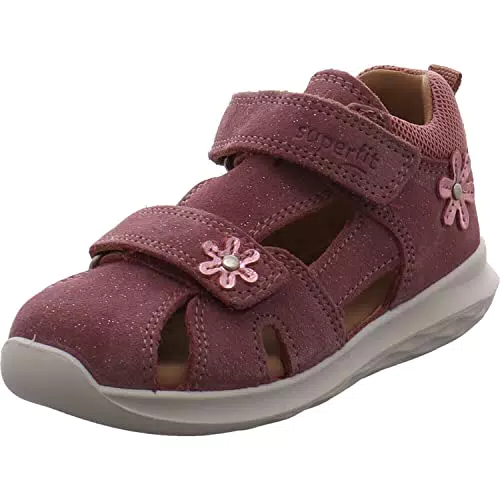Superfit Mädchen Bumblebee Sandale, Blau Rosa 8000