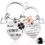 SupreLuck Schlüsselanhänger Personalisiert für Oma - Originelle Muttertagsgeschenke