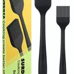 Küchenpinsel aus lebensmittelechtem Silikon - Hitzebeständiger Backpinsel für BBQ und Grillen