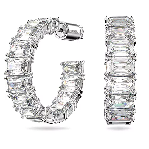 Swarovski Millenia Creolen mit Swarovski Zirconia im Octagon-Schliff