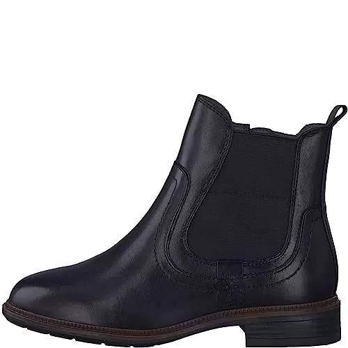 Tamaris COMFORT Damen Chelsea Boots aus Leder Niedriger Schaft Comfort Fit