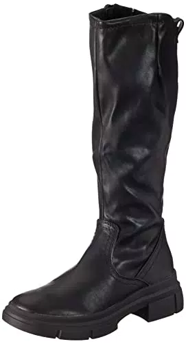 Tamaris Damen Stiefelette - Schwarzes Leder