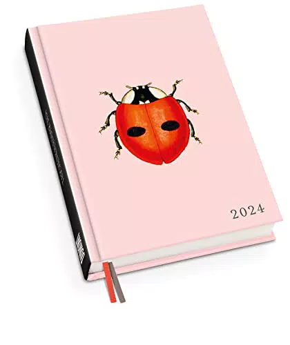 Taschenkalender Marienkäfer 2024 - Wochenkalendarium - 11,3 x 16,3 cm