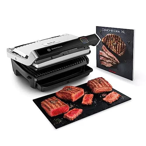 Tefal OptiGrill Elite XL Kontaktgrill mit 16 Programmen und digitalem Display