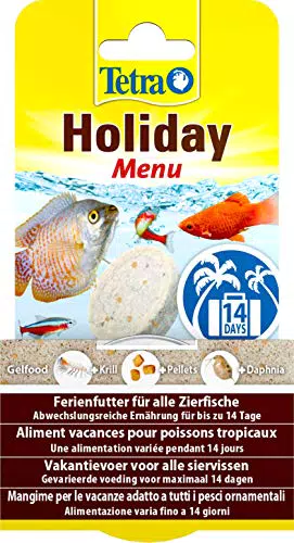 Tetra Holiday Ferienfutter - Gelfutterblock Fischfutter für eine ausgewogene Ernährung aller Zierfische über einen längeren Zeitraum