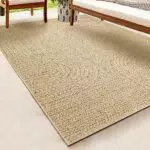 Teppich Kansas - Robuster In- und Outdoor Teppich im Jute-Look, Wetterfest, Terrasse und Garten, 80 x 250 cm.
