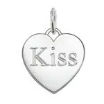 THOMAS SABO Damen-Anhänger Herz Kiss aus 925er Silber