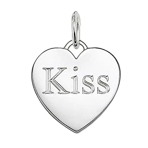 THOMAS SABO Damen-Anhänger Herz Kiss aus 925er Silber