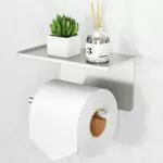 Toilettenpapierhalter mit Ablage und Feuchttücherbox