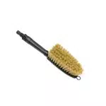 Waschbürste mit Wasseranschluss und sanften Borsten - Komfortabler Griff - Ideal für Auto, Garten und Fotovoltaik
