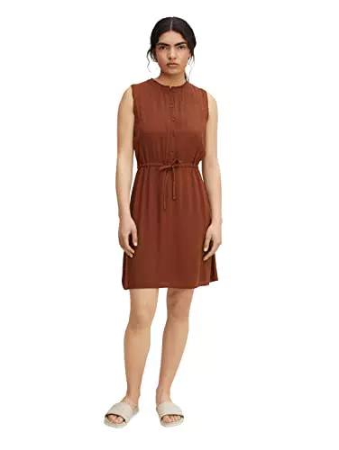 TOM TAILOR Denim Damen Sommerkleid mit Kordelzug - Modell 1031310