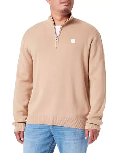 TOM TAILOR Herren Troyer Strickpullover