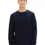 TOM TAILOR Herren 1038238 Cosy Basic Crewneck Strick-Pullover