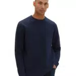 TOM TAILOR Herren Strickpullover mit Struktur aus Baumwolle