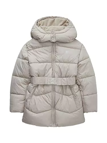 TOM TAILOR Mädchen Winterjacke mit Gürtel - Kindermodell
