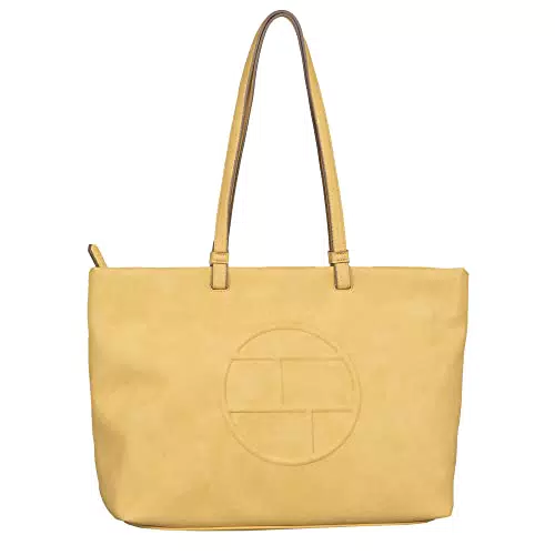TOM TAILOR, ROSABEL, Damen, Shopper mit Reisverschluss Weiß