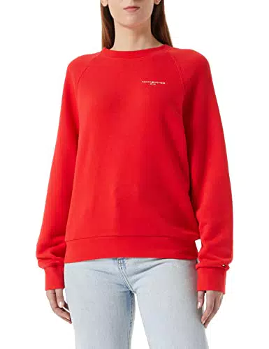 Tommy Hilfiger Damen Sweatshirt ohne Kapuze