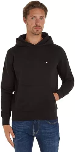 Tommy Hilfiger Herren Hoodie mit Flag Logo und Kapuze