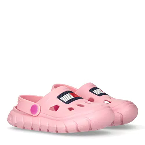Tommy Hilfiger Kinder Stripes Comfy Sandalen - Clogs Bade-Latschen Haus-Schuhe
