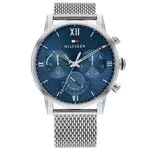 Tommy Hilfiger Herrenuhr mit Multi-Zifferblatt und Edelstahl-Mesh-Armband