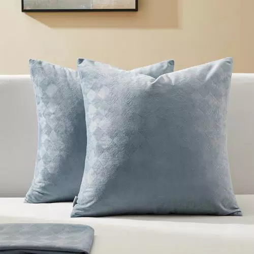 Kissenbezug aus Samt für Dekokissen - Ideal für Sofa und Bett