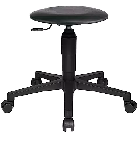Topstar Rollhocker TEC 60 aus Kunstleder in Schwarz
