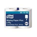 Tork Mehrzweck Papierwischtücher für M2 Innenabrollung Spendersystem - Weiß, 2-lagiges stabiles Papier, Quick Dry Funktion