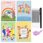 Deutsch Heft mit Stift für Kinder: Magische Übungshefte zum Schreibenlernen, Zeichnen und Rechnen