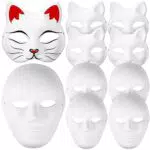 DIY-Pappmaché-Masken-Set für Kinder und Erwachsene - Ideal für Halloween und Cosplay