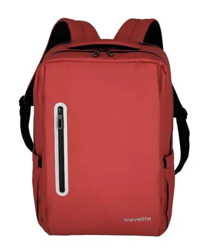 Travelite BASICS Boxy Rucksack für Erwachsene - Rot