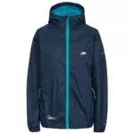 Trespass Damen Compact oprolbare Qikpac Regenjacke, Blau