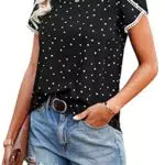 Damen Sommer T-Shirt von Brand - Modellname - Rundhalsausschnitt - Kurzarm - Gedrucktes Design