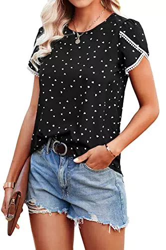 Damen Sommer T-Shirt von Brand - Modellname - Rundhalsausschnitt - Kurzarm - Gedrucktes Design