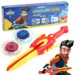 Bey Battle Spielzeug: Burst Gyro mit Heiliges Schwert Starter - Metall Kreisel mit LED-Licht