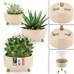 uandu 3er Blumentopf Set. 3 Größen. Blumenständer