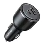 UGREEN Zigarettenanzünder USB Autoladegerät 63W 45W+18W USB C KFZ Ladegerät 12V PPS kompatibel mit iPhone, MacBook, Samsung Galaxy S24, S23, GPS