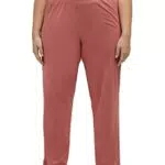 Ulla Popken Damen Pyjamahose mit geradem Bein - Bequemer Schlafanzug für Damen