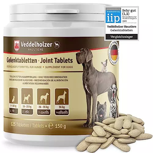 Hunde Gelenktabletten mit Grünlippmuschel und Teufelskralle - Natürliche Unterstützung für gesunde Gelenke