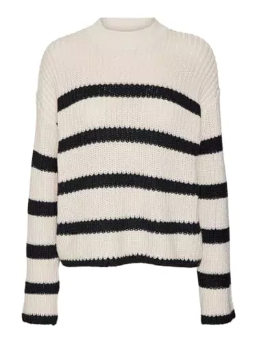 Vero Moda Damen Pullover mit hohem Hals - Modell: VMHILDA.