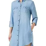 VERO MODA Damen VMSILLA LS Short Dress Blck GA NOOS 10206339