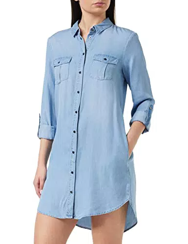 VERO MODA Damen VMSILLA LS Short Dress Blck GA NOOS 10206339