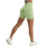 Sportliche Damen Gym Shorts von Vertvie - Hohe Taille, nahtlose Sporthose für Fitness und Laufen