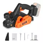 VEVOR Handhobel 20V Elektrohobel 82mm Breite mit HSS-Klingen - Einhandhobel 16500U/min