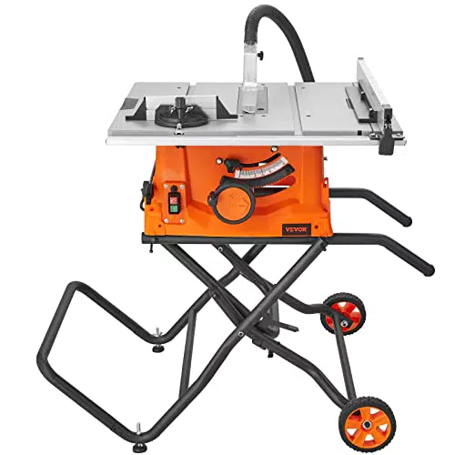 Tischkreissäge VEVOR 1800W, 85mm bei 90°, 55mm bei 45° Schrägschnitt, Winkelanschlag -60˚/60˚